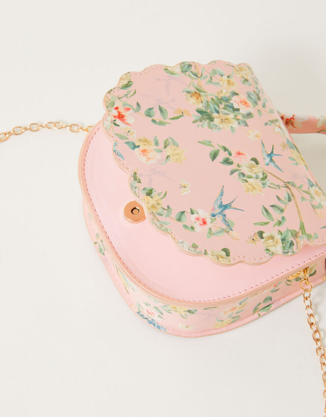 Pretty Scallop Print Bag, , large