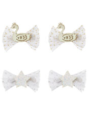 4 Star and Swan Clips, , large