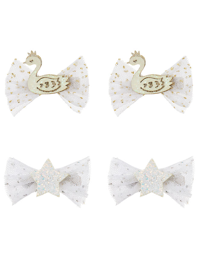 4 Star and Swan Clips, , large