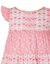 Baby Elsa Floral Dress in Organic Cotton, Pink (PINK), large