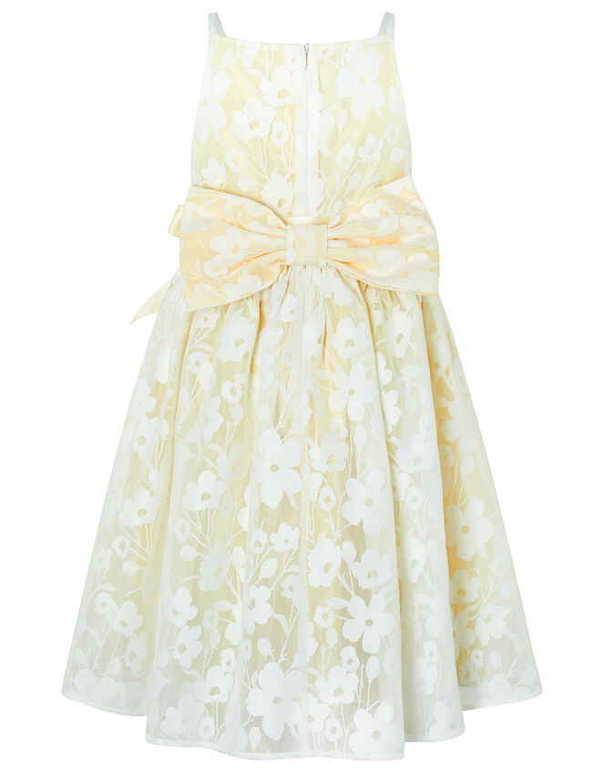 Lucille Floral Jacquard Dress Yellow