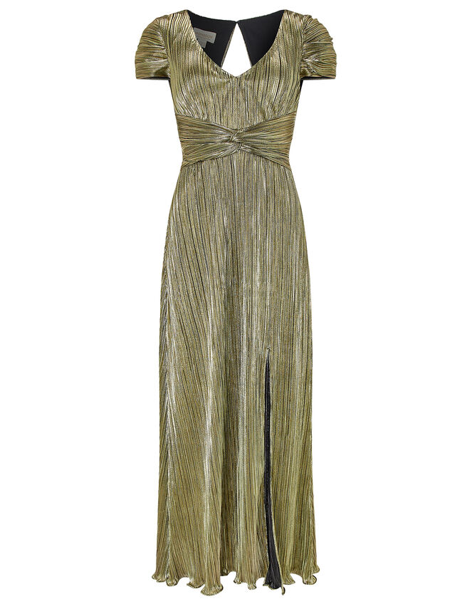 Loreen Lame Maxi Dress, Gold (GOLD), large