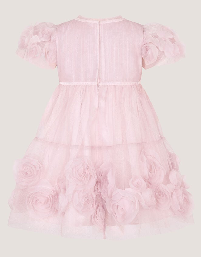 Baby Remi Rose Appliqu&eacute; Glitter Party Dress, Pink (PINK), large