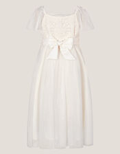 Starla Lace Tulle Dress, Ivory (IVORY), large