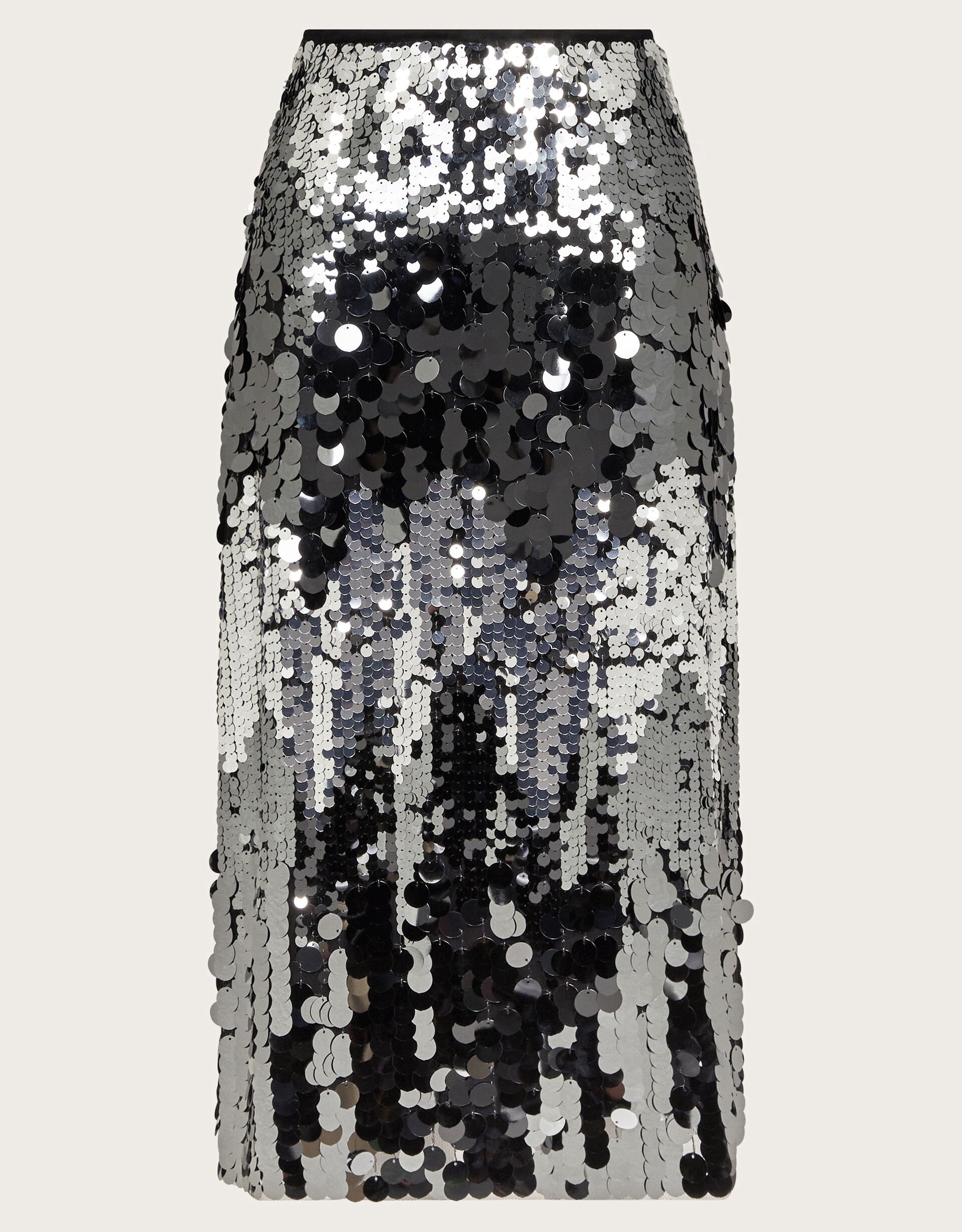 Sia Sequin Midi Skirt Silver