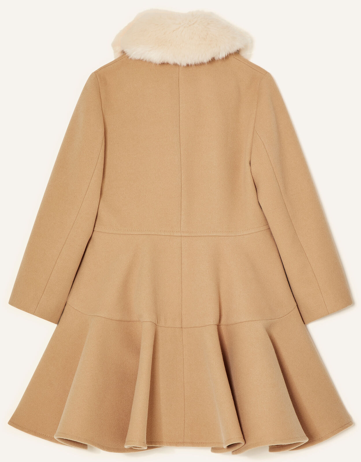 Twirl Skirted Coat Camel