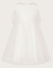 Baby Alianthe Bow Dress, Ivory (IVORY), large