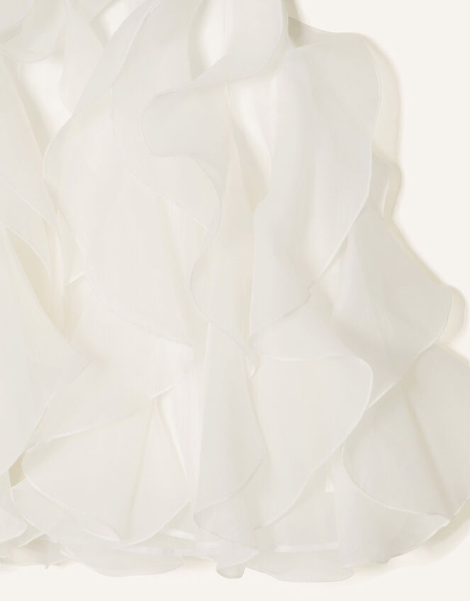 Cannes Organza Ruffle Dress , Ivory (IVORY), large