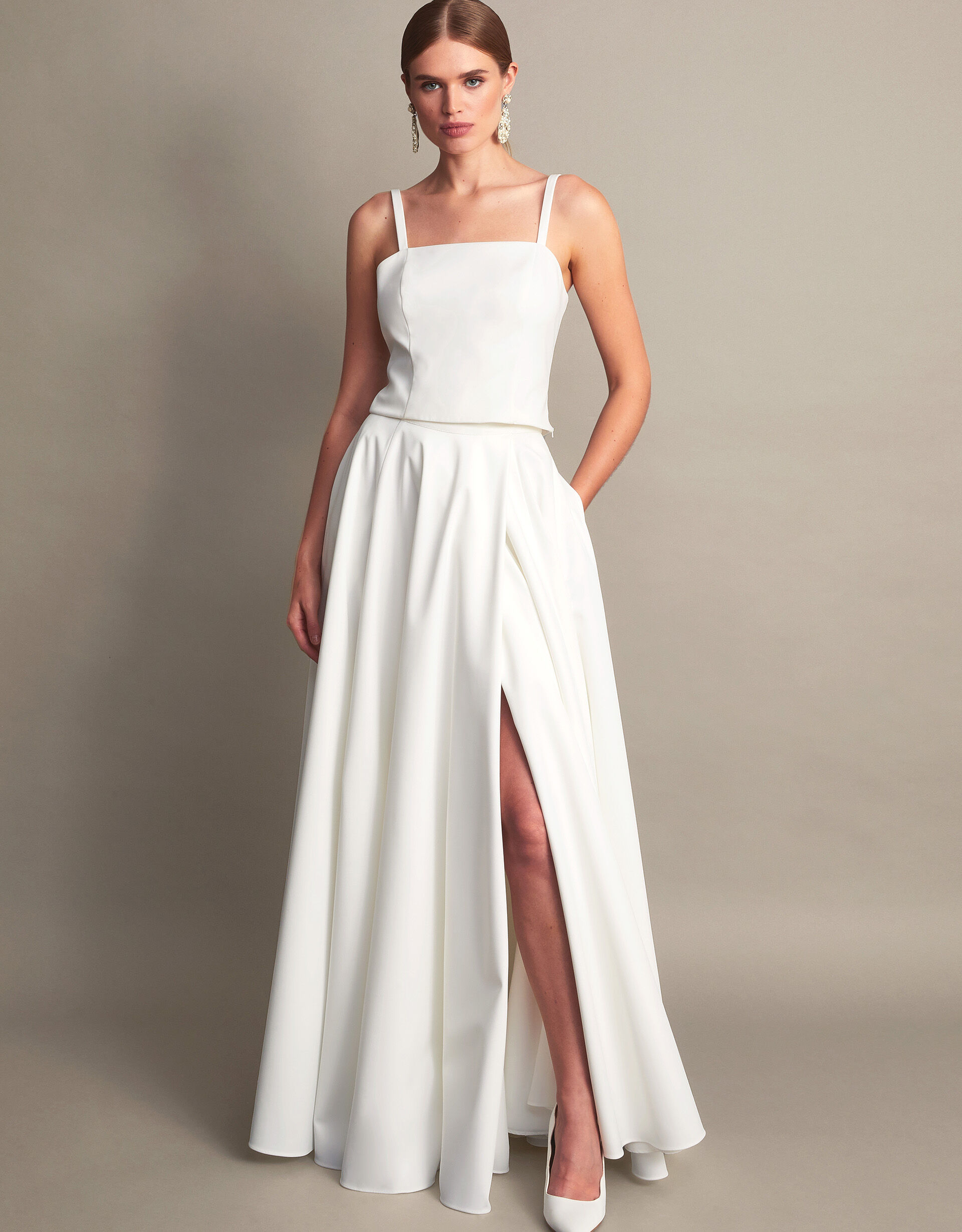 ivory bridal top