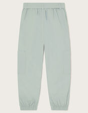 Frill Pocket Cargo Trousers, Blue (AQUA), large