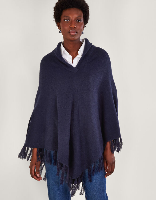 Shawl Neck Poncho Ponchos Monsoon