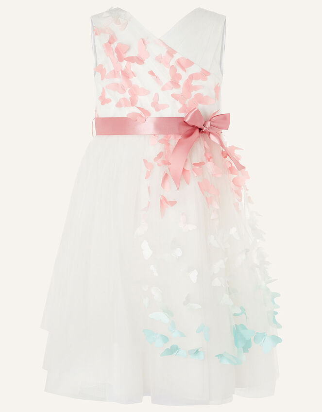 Eliza Ombre Butterfly Dress, Ivory (IVORY), large