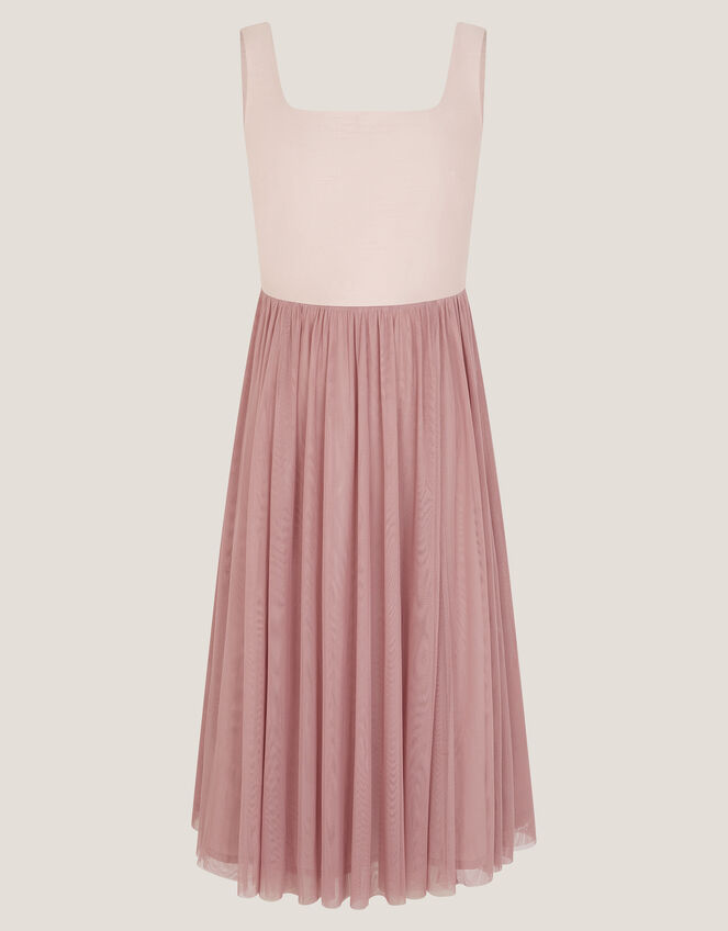 Naples Sleeveless Tulle Midi Dress, Pink (PALE PINK), large