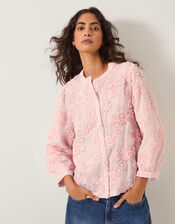 Blair Floral Appliqu&eacute; Blouse, Pink (BLUSH), large