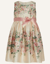 Baby Posie Satin Dress in Recycled Polyester, Pink (PALE PINK), large