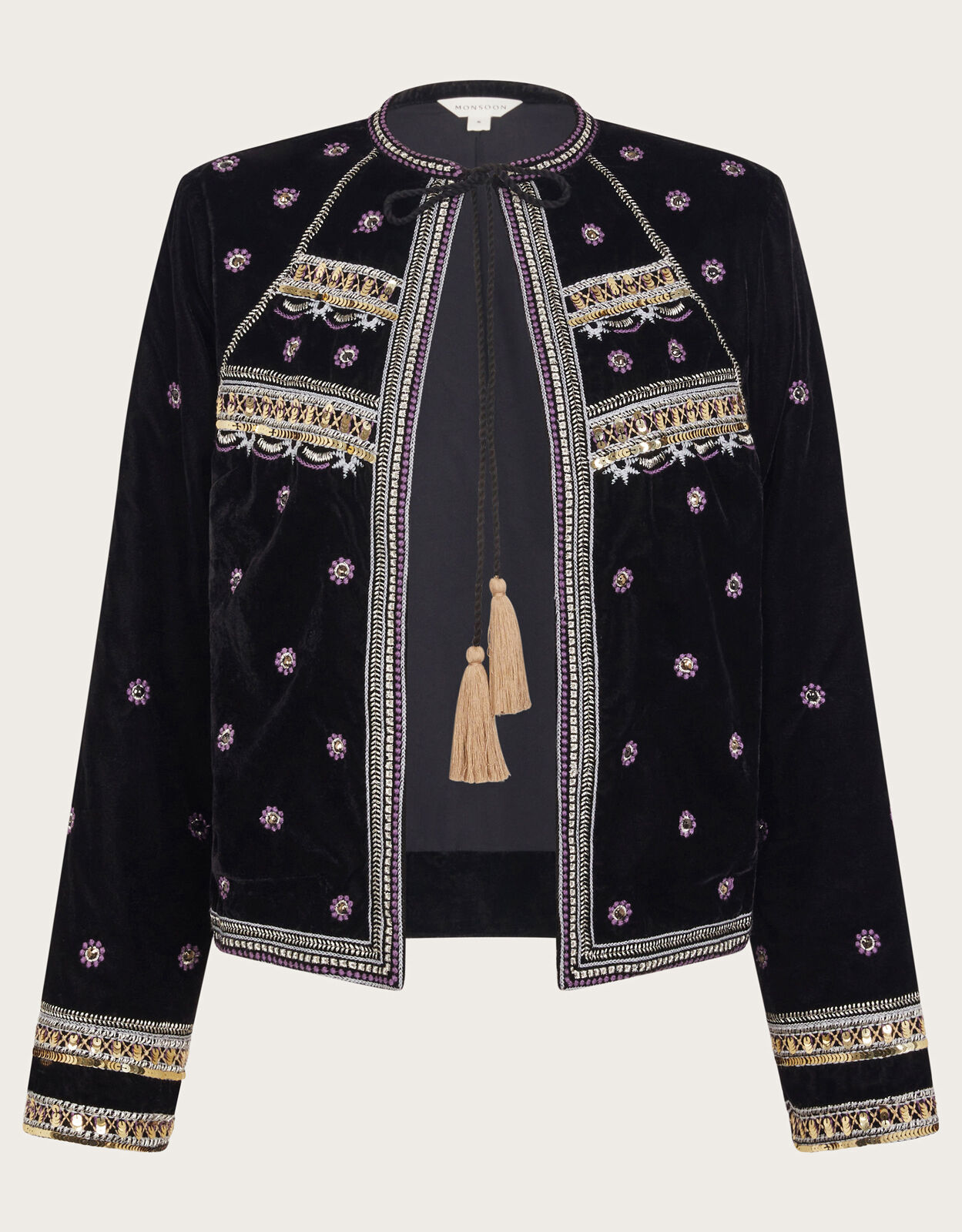 Monsoon embellished jacket store