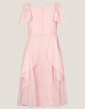 Joy Ruffle Chiffon Party Dress, Pink (PINK), large