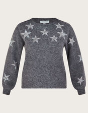 Sabrina Star Jumper, Grey (GREY), large