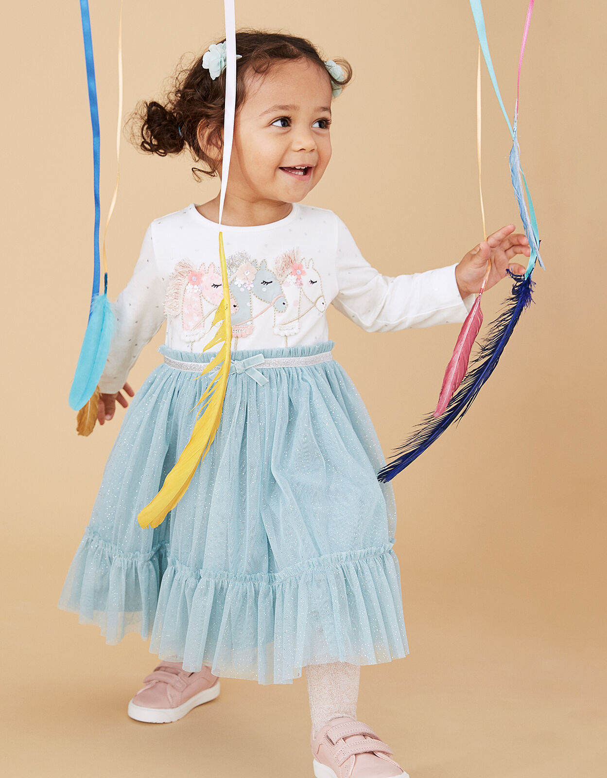 Baby Unicorn Disco Dress Teal