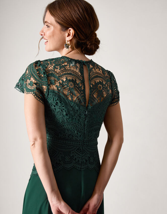 green lace bridesmaid dresses Monica Midi Dress | Evening Francesca Midi Dress Blue/Coral
