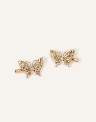 Sparkle Butterfly Hair Clip Twinset, , large