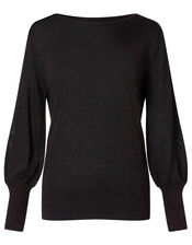 Sparkle Jumper with Sustainable Viscose, Red (BERRY), large