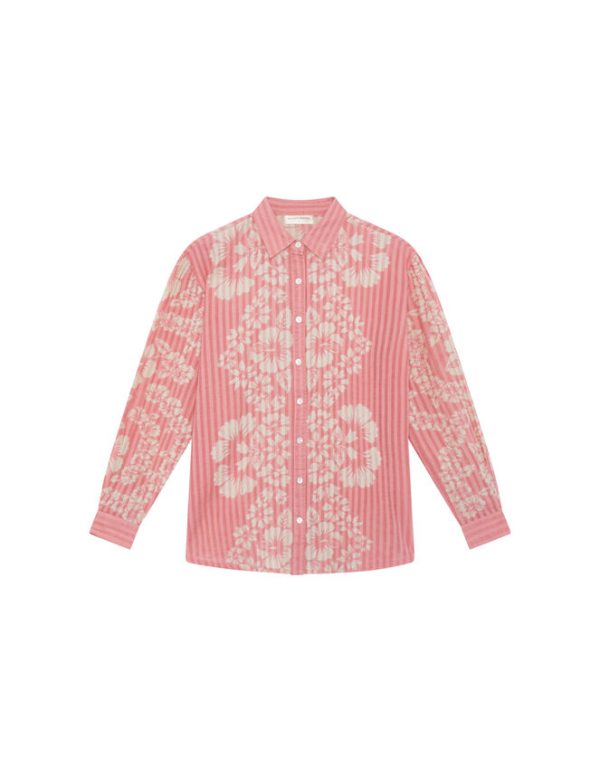 Maison Hotel Rusty Hawaiian Floral Shirt, Pink (PINK), large