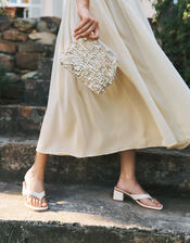 Enya Mother of Pearl Clutch Bag, , large