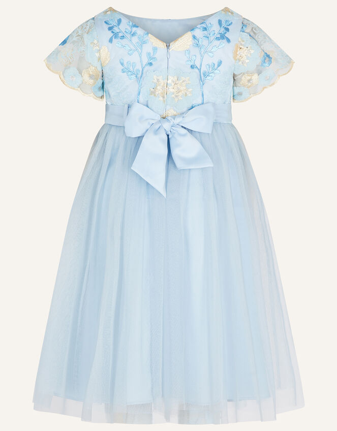 Lucia Embroidered Dress, Blue (BLUE), large