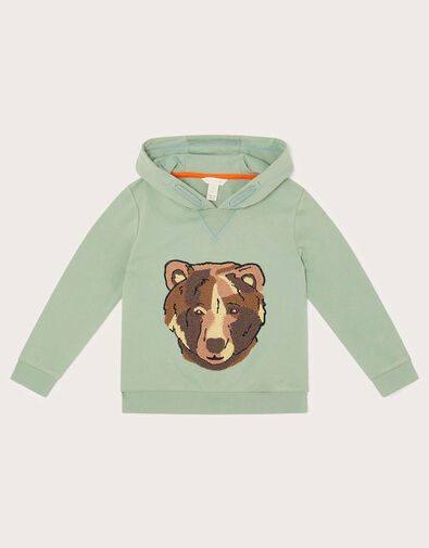 Bear Hoodie, Green (GREEN), large