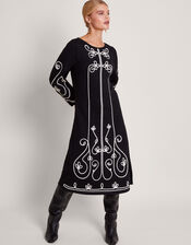 Celda Cornelli Dress, Black (BLACK), large