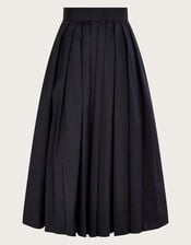 Tully Taffeta Skirt, Black (BLACK), large