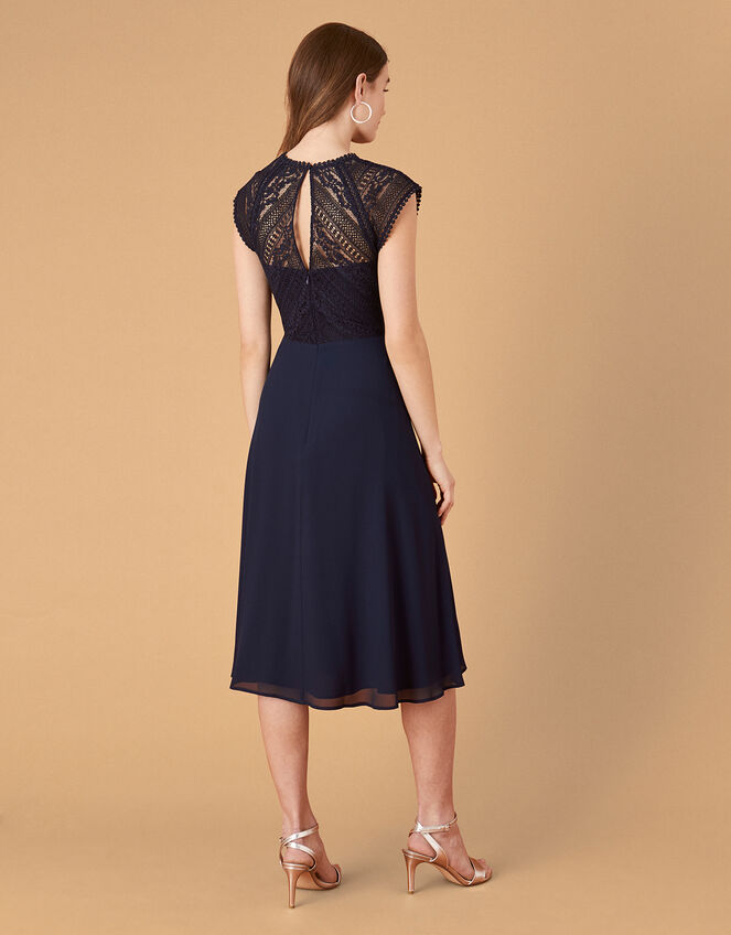 Lolita Lace Midi Dress, Blue (NAVY), large