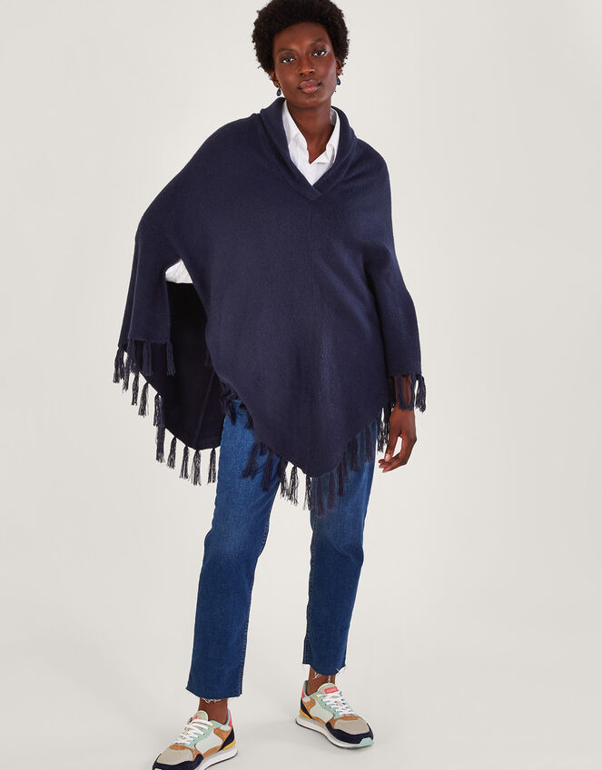Shawl Neck Poncho Ponchos Monsoon