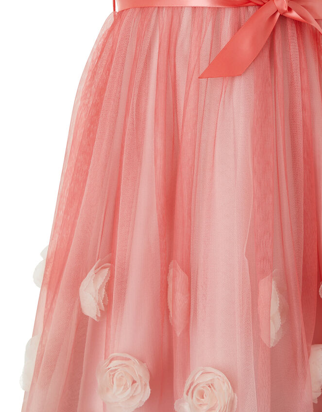 Sienna 3D Rose Occasion Dress, Pink (PINK), large