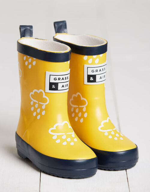 Grass & Air Colour-Revealing Wellies, Yellow (YELLOW), large