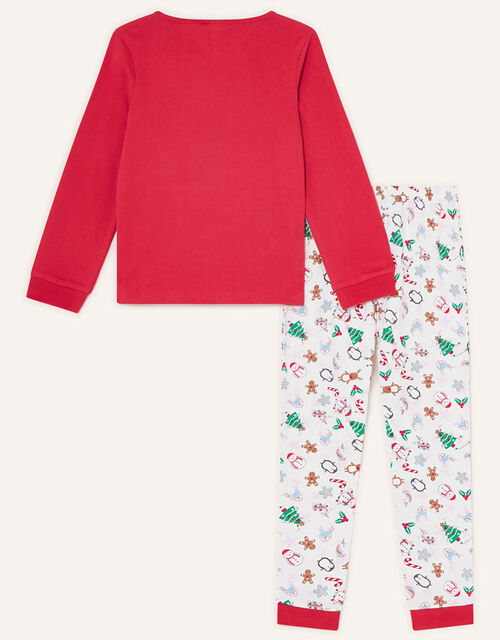 Christmas Reindeer Pyjama Set, Red (RED), large
