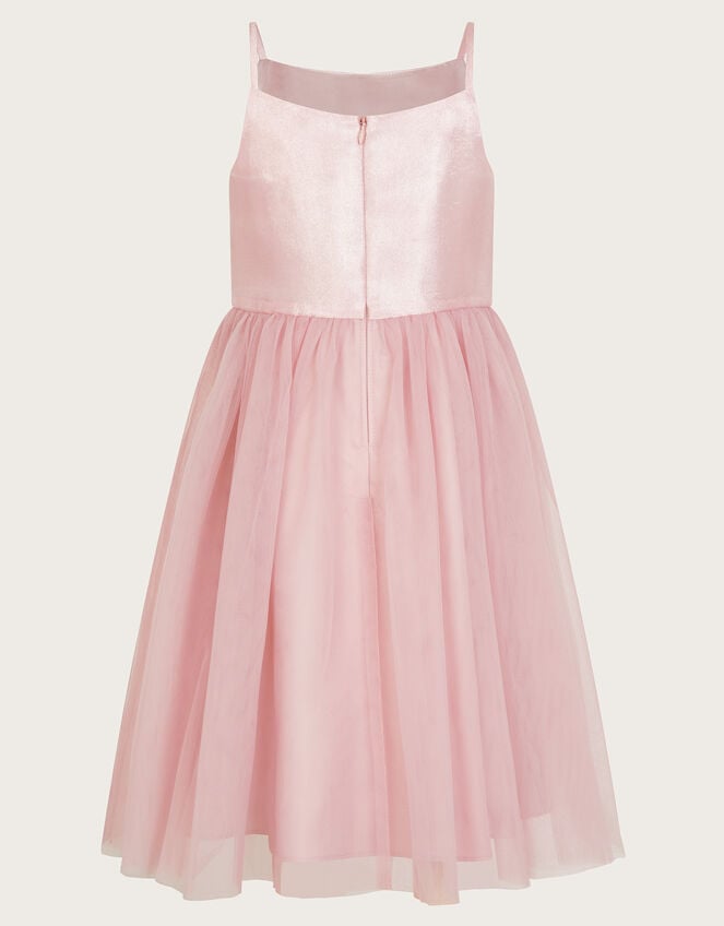 Annabelle Flower Bodice Tulle Dress, Pink (PINK), large