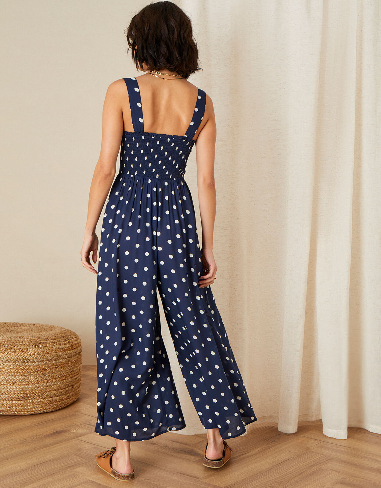 Polka dot jumpsuit uk store