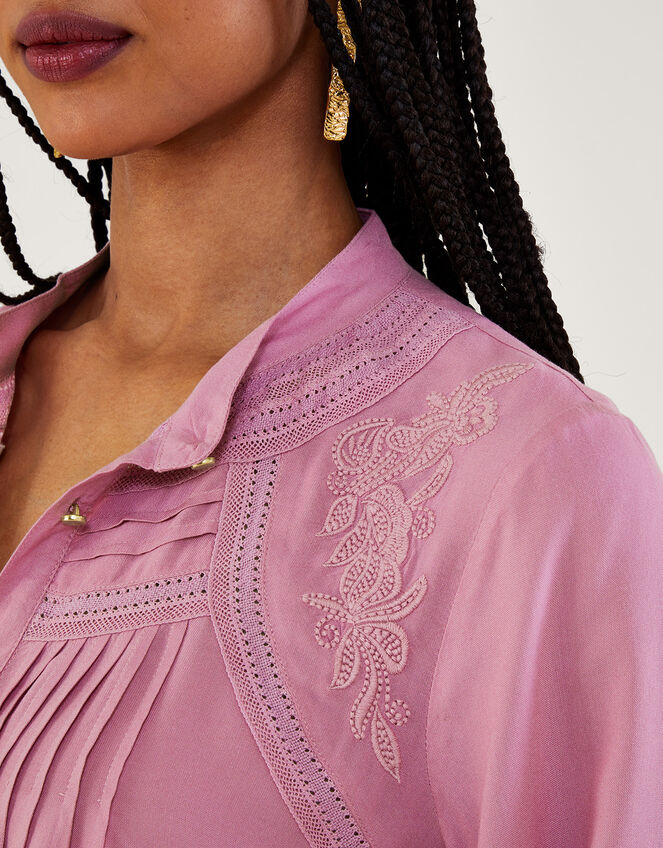 Lace Detail Blouse, Purple (LILAC), large