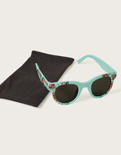 Floral Printed Sunglasses with Recycled Plastic, , large