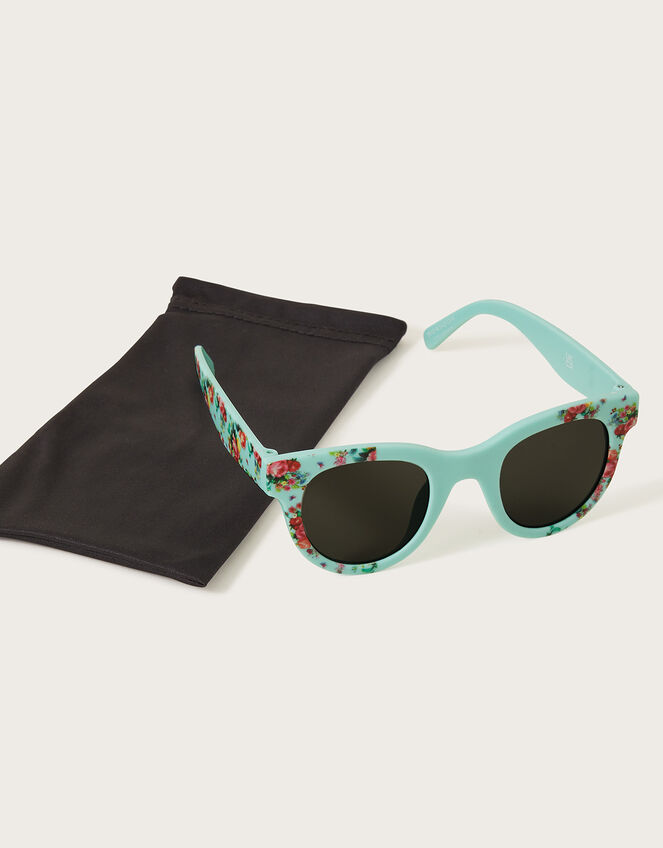 Floral Printed Sunglasses with Recycled Plastic, , large