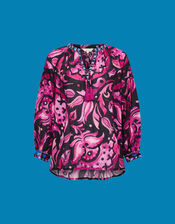 East Perla Cotton Blouse, Purple (PURPLE), large
