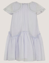 Baby Elena Sequin Swing Party Dress, Blue (PALE BLUE), large