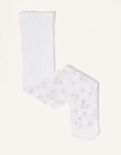 Baby Floral Print Tights, Pink (PINK), large