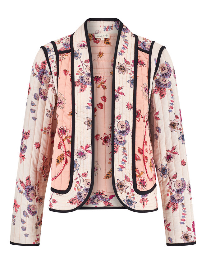 East Madison Floral Quilted Jacket, Multi (MULTI), large