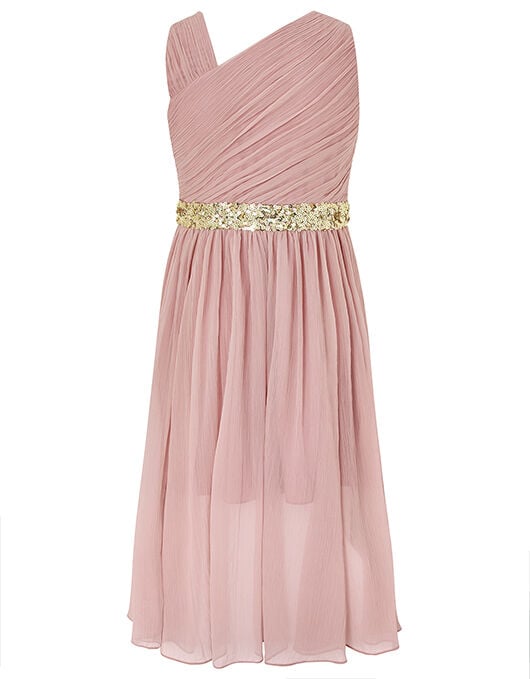 Abigail One Shoulder Prom Dress Pink Girls Dresses Monsoon UK