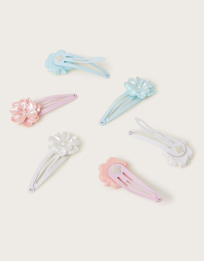 6-Pack Flower Hair Clips, , large