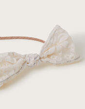 Flower Bow Headband, , large