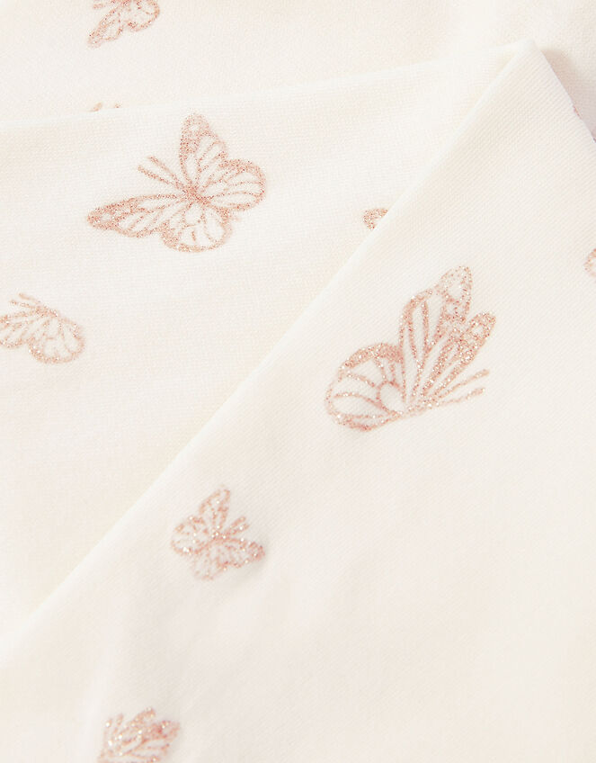 Baby Butterfly Glitter Tights, Pink (PINK), large